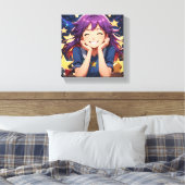 Das Anime-Mädchen Leinwanddruck (Insitu (Schlafzimmer))