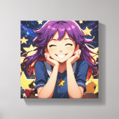 Das Anime-Mädchen Leinwanddruck (Vorderseite)