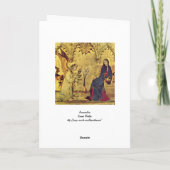 Das Ankündigungs13. jahrhundert Karte (Rückseite)