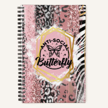 Das Anti-Social Butterfly To-Do-List-Notebook