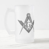 Das Antient Mattglas Bierglas (Links)