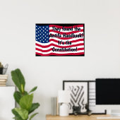 Das Antifa-Handbuch Patriotisch (ds) Poster (Heimbüro)