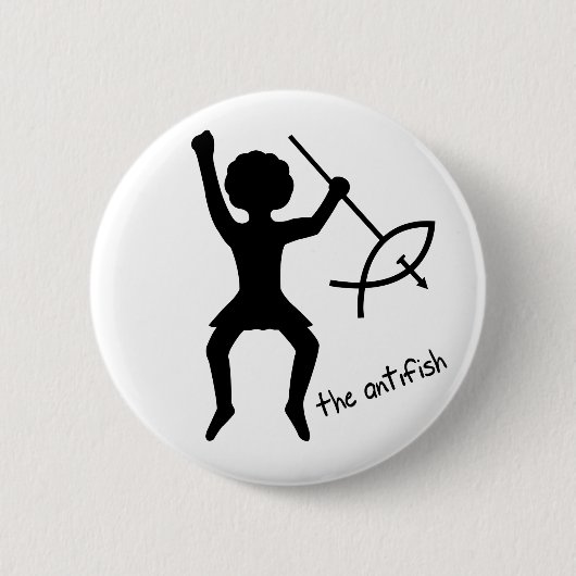 Das Antifish - Knopf Button (Vorderseite)