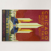 Das antike Chicago World's Fair Poster Puzzle (Horizontal)