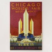 Das antike Chicago World's Fair Poster Puzzle (Vertikal)