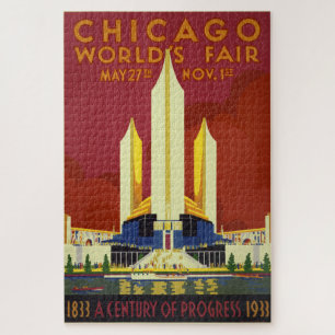 Das antike Chicago World's Fair Poster Puzzle