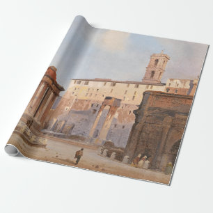 Das antike römische Forum (von Ippolito Caffi) Geschenkpapier