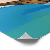 Das antike Segelschiff Xebec Poster (Ecke)