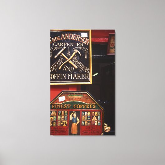 Das Antiquitätengeschäft Leinwanddruck (Vorderseite)