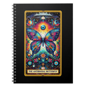 Das antisoziale Butterfly-Tarot-Card-Notebook Notizblock