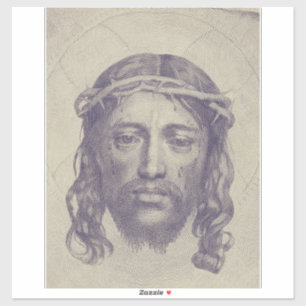 Das Antlitz Christi auf dem Schleier der hl. Veron Aufkleber