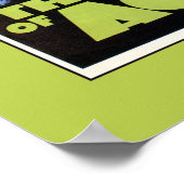 Das Aostatal Italienische Alpen Reiseplakat Poster (Ecke)