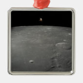 Das Apollo 12 Mondmodul Intrepid Silbernes Ornament (Vorne)