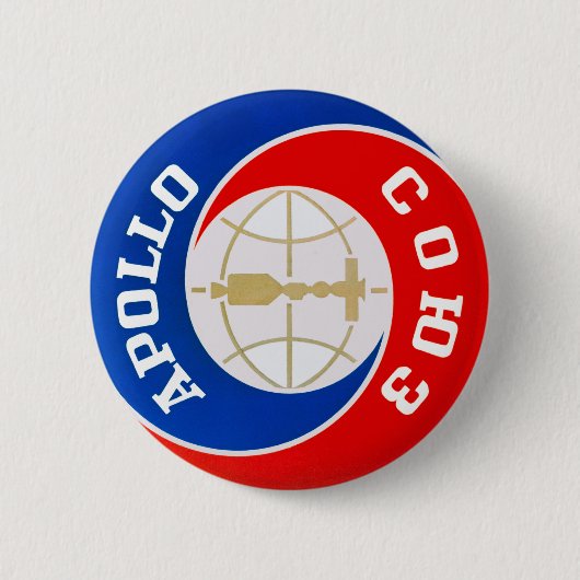Das apollo--Soyuzauftrag-Logo Button (Vorderseite)