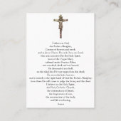 Das Apostelkreuz - Gebetskarte (Flat) Visitenkarte (Rückseite)