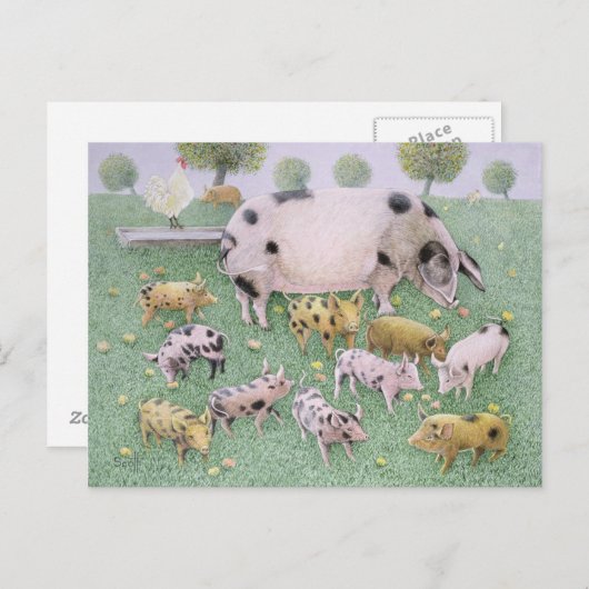 Das Apple Fest Postkarte (Vorne/Hinten)