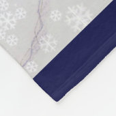 Das Aquarell der Tiere Weihnachts Fleecedecke (Ecke)