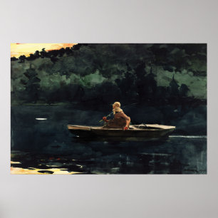 Das Aquarellbild The Rise von Winslow Homer Poster
