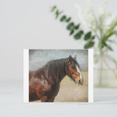 Das Arbeitstier Postkarte (Stehend Vorderseite)
