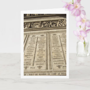 Das Arc-de-Triomphe-Denkmal, Paris, Frankreich Karte