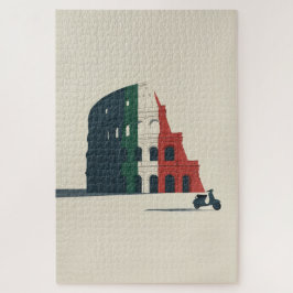 Das Architektur-Kunst-Puzzle "Stück Roms" Puzzle
