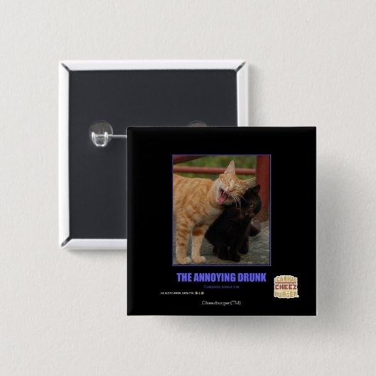 Das ärgerliche betrunkene button (Vorne & Hinten)