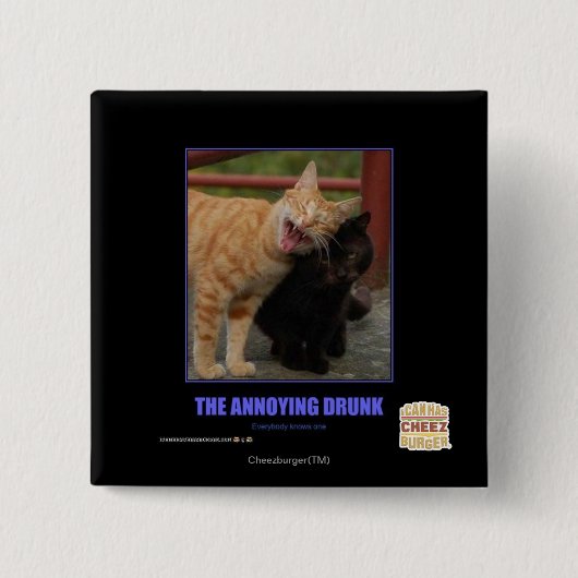 Das ärgerliche betrunkene button (Vorderseite)