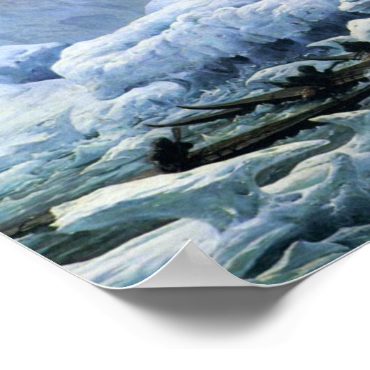 Das arktische Meer Poster (Ecke)