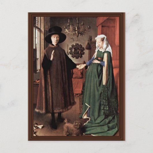 Das Arnolfini Portrait Die Arnolfini Hochzeit von Postkarte (Vorderseite)