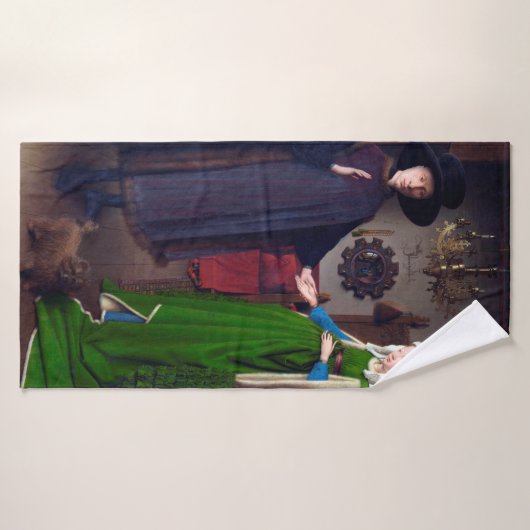 Das Arnolfini-Portrait, Jan van Eyck Badehandtuch (Badehandtuch)