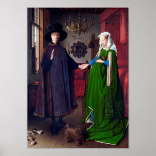 Das Arnolfini-Portrait, Jan van Eyck Poster