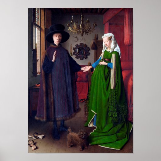 Das Arnolfini-Portrait, Jan van Eyck Poster (Vorne)