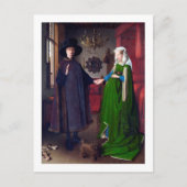 Das Arnolfini-Portrait, Jan van Eyck Postkarte (Vorderseite)
