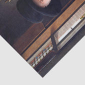 Das Arnolfini-Portrait, Jan van Eyck Seidenpapier (Ausschnitt)