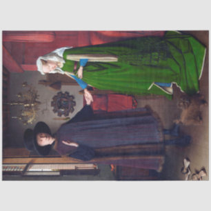 Das Arnolfini-Portrait, Jan van Eyck Seidenpapier