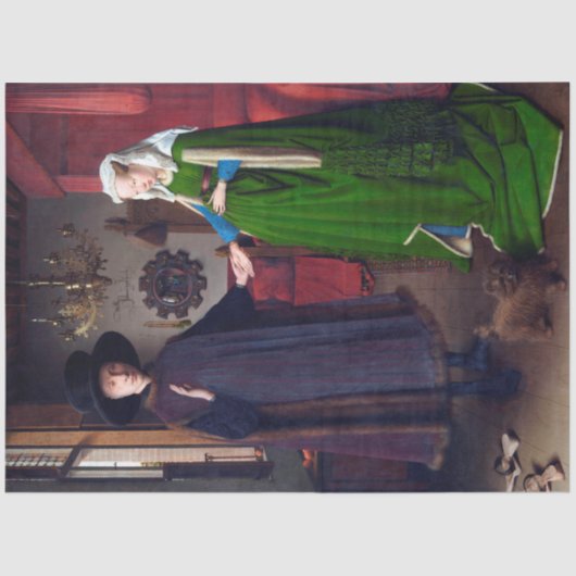Das Arnolfini-Portrait, Jan van Eyck Seidenpapier (Vorderseite)