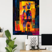 Das Arnolfini-Portrait wurde in Abstrakt Poster (Heimbüro)