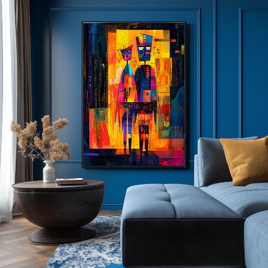 Das Arnolfini-Portrait wurde in Abstrakt Poster