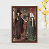 Das Arnolfini Porträt die Arnolfini Hochzeit durch Karte (Gelbe Blume)