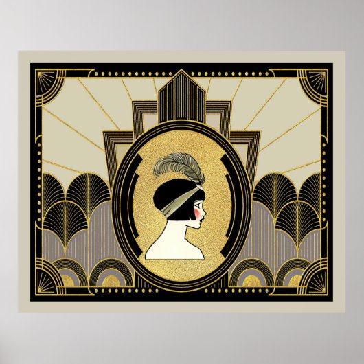 Das Art Deco Age Poster (Vorne)