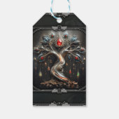 Das Art Deco Design 'Baum des Lebens'. Geschenkanhänger (Rückseite)
