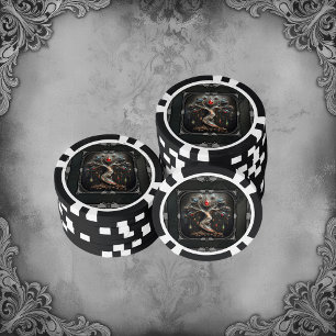 Das Art Deco Design 'Baum des Lebens'. Pokerchips