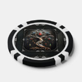 Das Art Deco Design 'Baum des Lebens'. Pokerchips (Einzeln)
