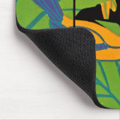 Das Art Deco Tropical Birds von Seguy Mousepad (Ecke)