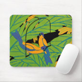 Das Art Deco Tropical Birds von Seguy Mousepad (Mit Mouse)