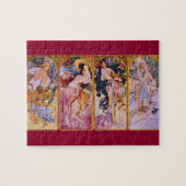 Das Art Nouveau der vier Saisons Puzzle (Horizontal)