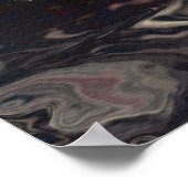 Das Art Poster des Big Rig White Freight Truck Fah (Ecke)