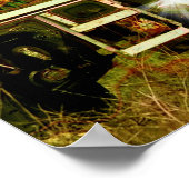 Das Art Poster des Sunlit Freight Truck Truckfahre (Ecke)