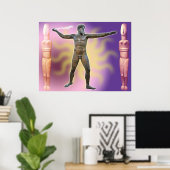 Das Artemision Zeus oder Poseidon_04 Poster (Heimbüro)