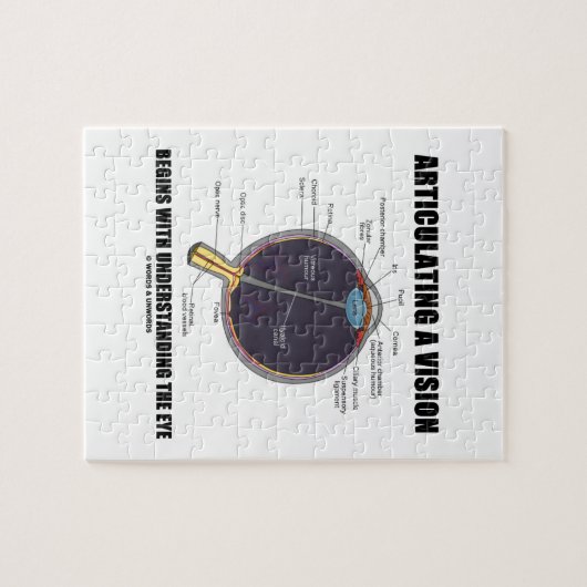 Das Artikulieren einer Vision fängt an, das Auge Puzzle (Horizontal)